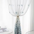 thumbnail image 4 of Rideau de Fenêtre Mode Broderie Feuille Voile Rideau Transparent pour Chambre, 4 of 7