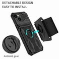 thumbnail image 2 of Dteck Detachable Sports Wristband Case for iPhone 13, Shockproof Hard PC Silicone Bumper Hybrid Kickstand Cover, Great for Hiking Biking Walking Gym Running Workout Exercise Arm Band Case (Black), 2 of 10