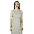 thumbnail image 5 of Bimba Women Maxi Dress Cotton Beige Sleeveless Gown Summer Custom Clothing, 5 of 6