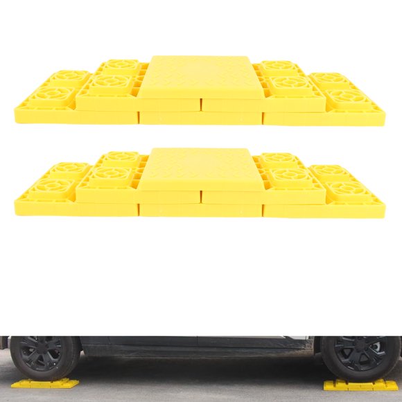 Interlocking Leveling Blocks, 12PCS Versatile Adjustable Height Up To 35000 Lbs Capacity RV Jack Blocks for Travel Trailer Camping Car