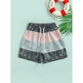 thumbnail image 2 of Coduop Toddler Kid Baby Boys Swim Trunks Elastic Drawstring Shorts Bathing Suit 2-6 Years, 2 of 7