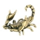 thumbnail image 4 of Scorpion Forma Titular de la pluma Estilo retro Adorno de latón Exquisito Escorpión Modelado Estatua, 4 of 5