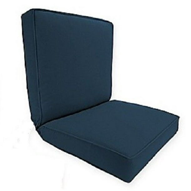 Sunbrella Spectrum Indigo Outdoor Seat/Back Chair Cushion: NEW - Walmart.com