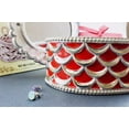 thumbnail image 2 of Quality Design Heart Shape Jewelry Treasure Box Red Gold Dresser Organizer Decor KT00045, 2 of 4