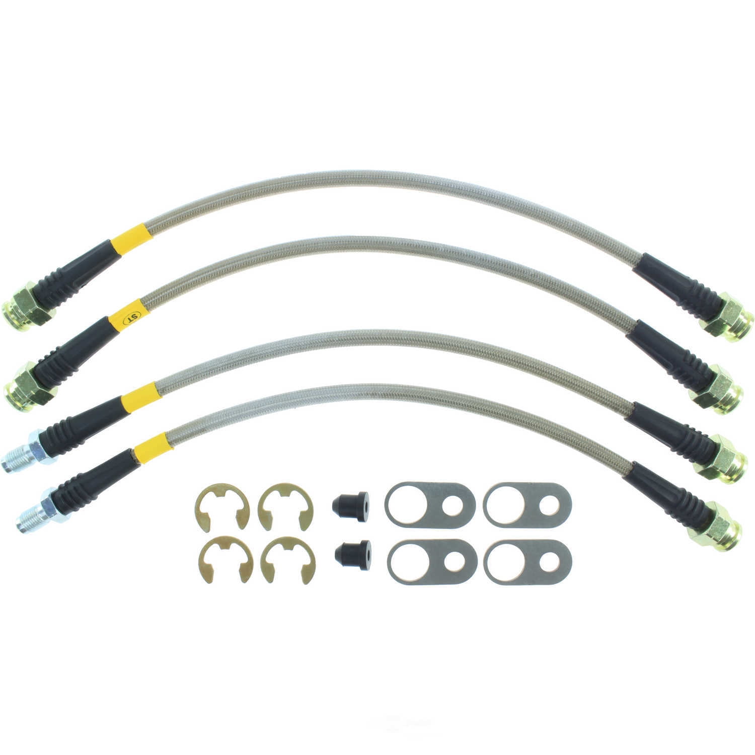 StopTech 08-10 Mitsubishi Lancer Ralliart Stainless Steel Rear Brake Lines Fits select: 2007-2015 MITSUBISHI OUTLANDER