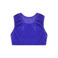 thumbnail image 3 of iiniim Girls Shiny Sequins Performance Crop Tops Kids Sleeveless Hip Hop Tank Top Vest 3-116 Royal Blue 8-10, 3 of 7