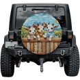 thumbnail image 2 of Lotusprinthandmade Colorful Goats Cute Animal Spare Tire Cover Without Backup Camera Hole 6 Sizes (35 in.), Goats Lovers Spare Tire Cover, 2 of 6