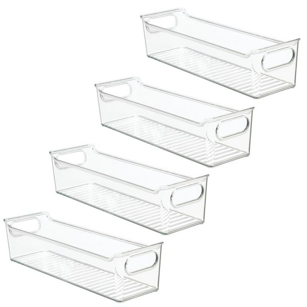 kitchen food storage pantry cabinet mdesign wide plastic kitchen pantry cabinet food storage bin 4 pack clear kitchen food storage pantry cabinet mdesign wide plastic kitchen pantry cabinet food storage bin 4 pack clear