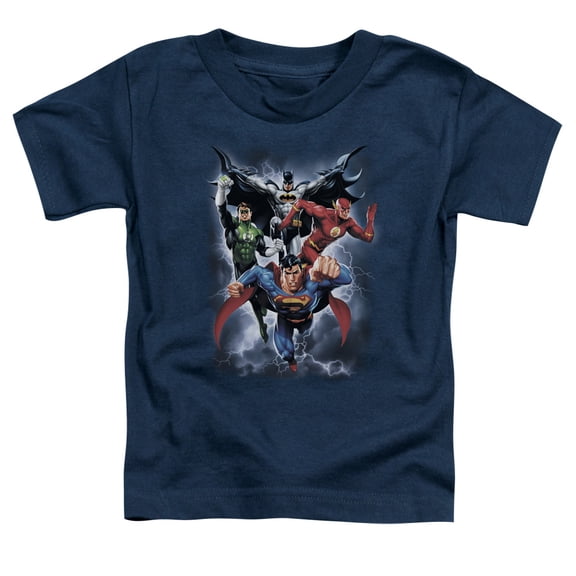 Jla - The Coming Storm - Toddler Short Sleeve Shirt - 4T