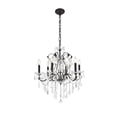 thumbnail image 2 of St. Francis 6 light Chrome Chandelier Clear Royal Cut Crystal, 2 of 3