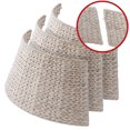 thumbnail image 5 of 32-Inch Water Hyacinth Christmas Tree Collar, Woven Tree Base Cover with Cord Cut Out, White, 5 of 7