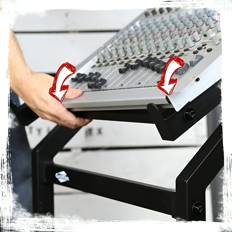 Rack Mount Rolling Stand and Adjustable Top Mixer Platform Rack Mount Rolling Stand and Adjustable Top Mixer Platform
