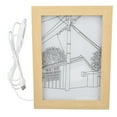 thumbnail image 2 of 3 Lighting Modes Light Up Painting Decoration, USB Simulation Street Lamp Pattern LED Decorative Light Painting Bedside Picture for Bedroom, Living Room Wall, Bedside, 2 of 8