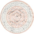 thumbnail image 2 of Rugs.com Aurelia Collection Rug – 3 Ft Round Rose Medium-Pile Rug Perfect For Kitchens, Dining Rooms, 2 of 3