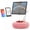 Pink, variant on Tablet Pillow Stand, Adjustable Plush iPad Stand for 4"-11" Devices, 360° Rotatable Soft Pillow Holder for Bed Sofa, Pink