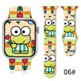 thumbnail image 3 of Correa de silicona con estampado de Anime Sanrioed Pochacco Keroppi Badbadtz-Maru para Apple S8 S7 Watch Correa transpirable, 3 of 5