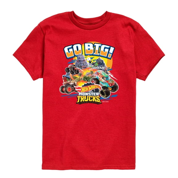 Hot Wheels - Go Big! - Toddler Boys Short Sleeve Graphic T-Shirt