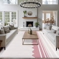 thumbnail image 3 of Pink Purple Striped Area Rugs 8'x10', Washable Small Throw Rugs for Living Room Patio, Abstract Modern Geometric Stripes Indoor Outdoor Rug Non-Slip Low Pile Carpet Runner Reversible Floor Mats, 3 of 8