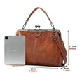 thumbnail image 6 of 2026 New Elegant Waterproof Women’s Leather Kiss-Lock Tote Handbag, Oil Leather Shoulder & Crossbody Bag for Daily Use, 6 of 6