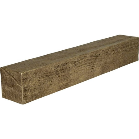 

4 H x 8 D x 36 W Rough Sawn Faux Wood Fireplace Mantel Natural Golden Oak