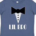 thumbnail image 4 of Inktastic Lil Bro Little Brother Mock Tuxedo Tux Boys Toddler T-Shirt, 4 of 5