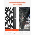 thumbnail image 4 of VEVOR Metal Privacy Screen 47" x 72" Outdoor Privacy Screens & Panels for Patio Black, 4 of 9