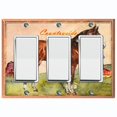 thumbnail image 1 of Metal Light Switch Plate Cover Cute Countryside Horse Animal Farm ANM004, 1 of 13