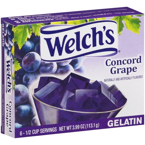 Welch's Concord Grape Gelatin, 3.99 oz