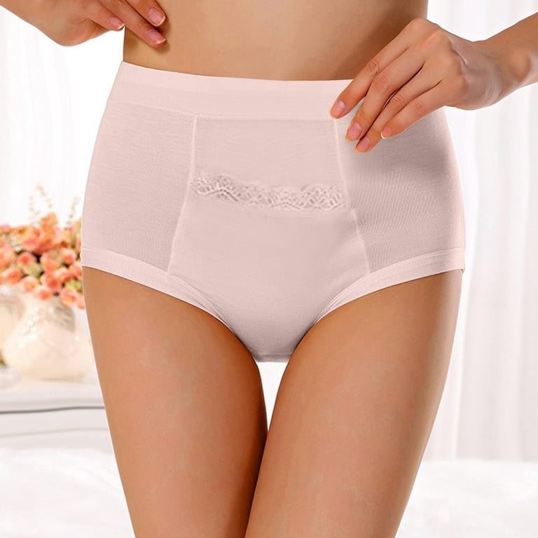 VBARHMQRT Womens Panties Briefs High Waist Women Menstrual Pocket Pocket  High Waist Anti Leakage Pants Women's Panties Seamless Comfort Women's  Cotton