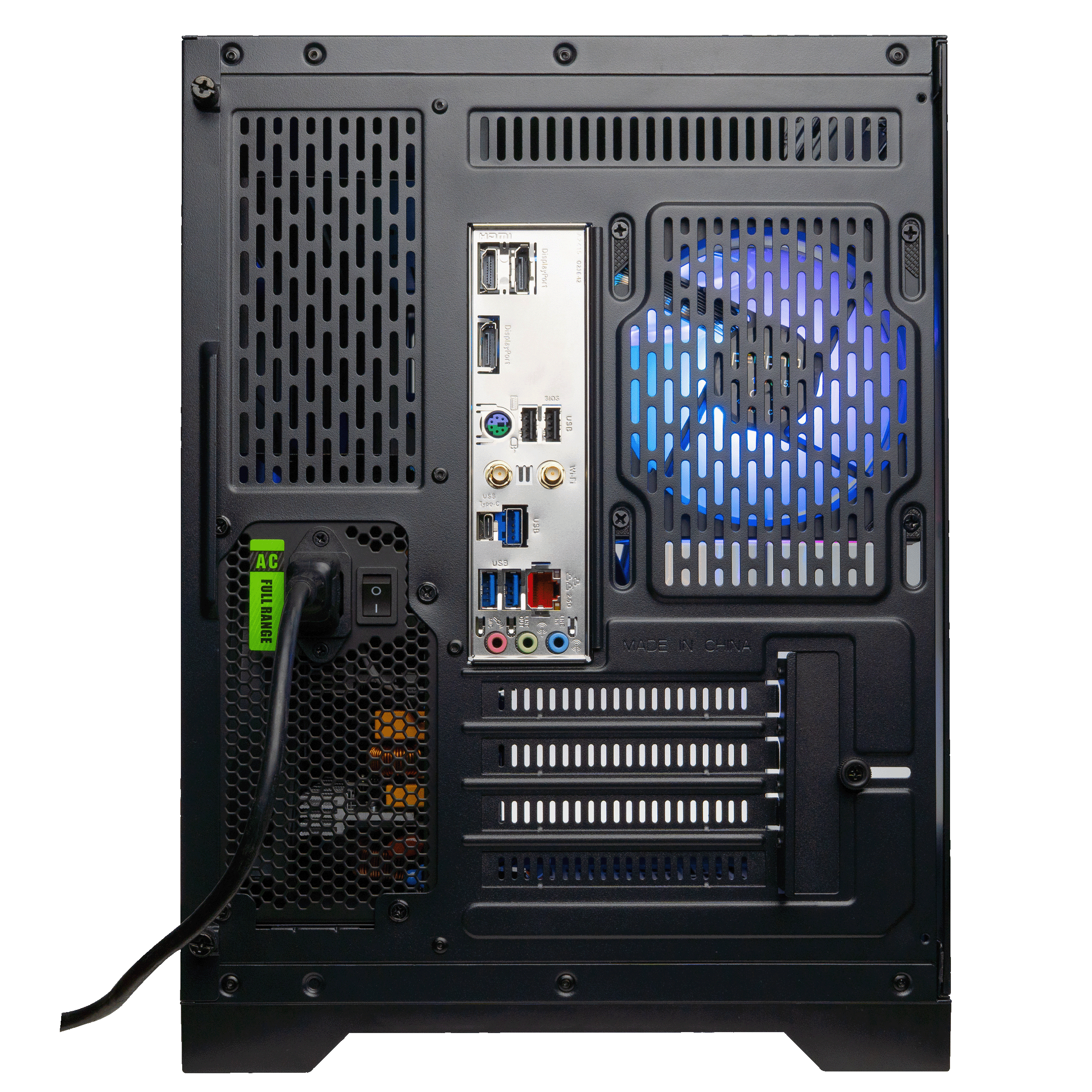 Periphio Atlas AMD Gaming PC, Liquid Cooled Ryzen 7 5700G (4.6GHz Turbo), Radeon RX Vega 8 Graphics (Gaming Optimized), 32GB RAM, 1TB SSD, Windows 11 Desktop Computer, WiFi + Bluetooth, 1080p Gaming