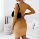 thumbnail image 4 of Vestidos Para Mujer Vestido de Fiesta de Manga Larga Moda Erógeno Casual Nalgas Cuello Redondo Vestido Adelgazante Sólido Odeerbi  ODB173163, 4 of 7