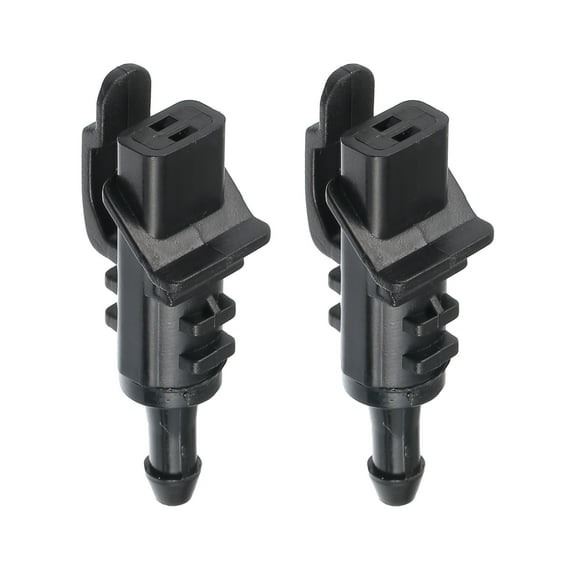 Unique Bargains 2 Pcs Windshield Wiper Washer Nozzle Spray Jet Fit for Kia Cadenza 2014-2016 No.986302L100 Black