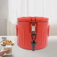 thumbnail image 3 of 1 PCS Red Insulated Beverage Cooler, Insulated Bucket, Cylinder-Shaped, 28*25. 5cm/11. 02*10. 04in(D*H), 10L/2. 64Gal Insulated Bucket, Insulated Beverage Containers, 3 of 17