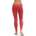 thumbnail image 4 of Crimson Red Leggings Size: XS for Women | FIERCEPULSE, 4 of 5