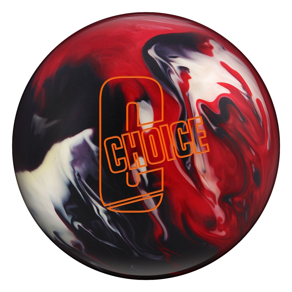 Ebonite Choice Bowling Ball- Black/Red/White Hybrid 12lbs