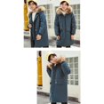 thumbnail image 4 of Mercatoo Hooded Puffer Jacket for Boys Girls 𝗙𝘂r Hood Zip Up Thicken Windproof Down Coat Winter Warm Mid Length Parka, 4 of 5