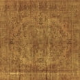 thumbnail image 1 of Ahgly Company Indoor Square Oriental Brown Industrial Area Rugs, 6' Square, 1 of 4