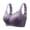 Purple, variant on Bras for Women Plus Size Wireless Bra Breathable Nylon Spandex Lingerie Thin Beauty Back Four-Way Stretch Bra Minimizer for Full Figure Daily Wear L Size Sports Bras for Women