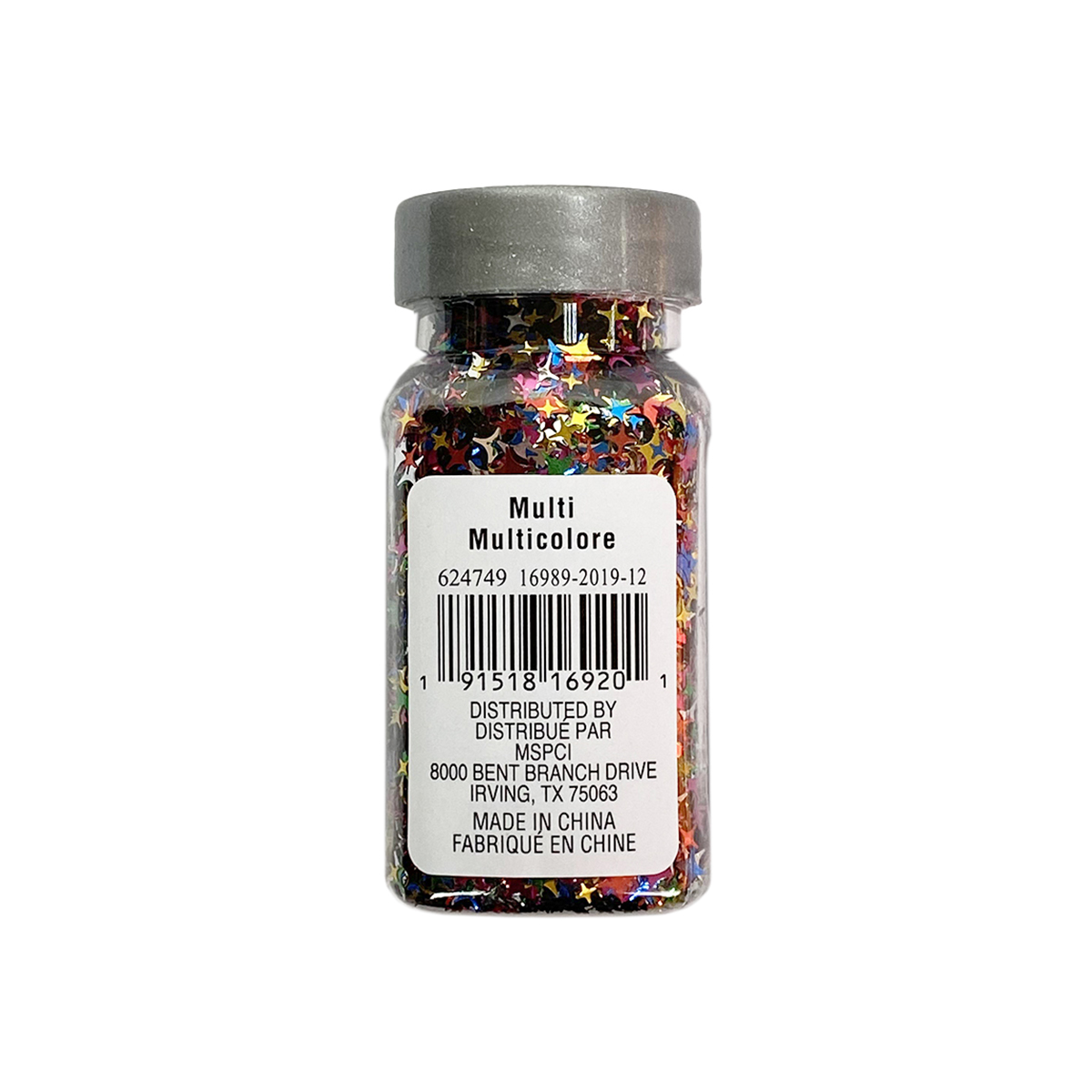 Recollections Multicolor Star Specialty Polyester Glitter, 12 Pack