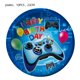 thumbnail image 4 of Juego de cumpleaños para niños, suministros de fiesta, decoración, platos de papel desechables, taza, servilleta, cubierta de mesa de videojuegos, mantel de fiesta de boda, 4 of 5