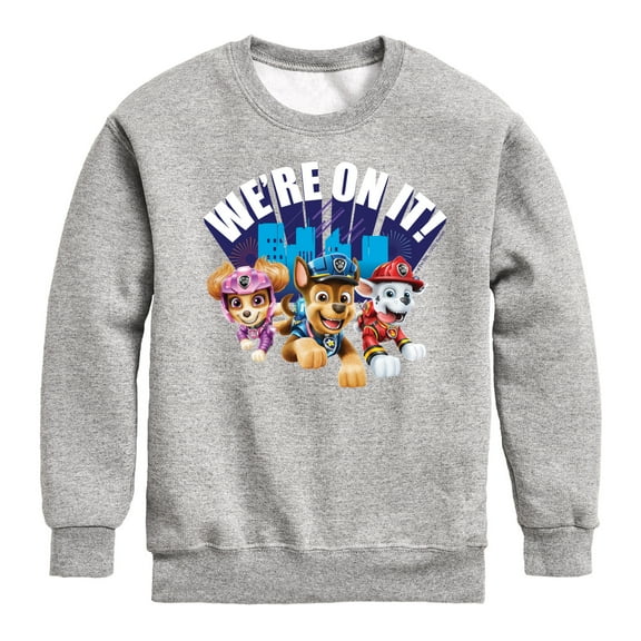 Paw Patrol - We're On It - Toddler And Youth Crewneck Fleece Sweatshirt