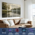thumbnail image 3 of Rustic Farmhouse 8 Pack Art Acoustic Panels Sound Absorbing Black white autumn landscape trees reflection lake Decorative Soundproof Wall Panels Self Adhesive for Nursery Game Room Bedroom 48"x32", 3 of 7