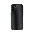 thumbnail image 3 of IPG Compatible with iPhone 14 Pro Decorative Carbon Fiber Vinyl Back and Sides Full Protection Anti Scratch Skin Guard - 3D Surface - Bubble -Free Easy to Install for 14 Pro (Black Carbon Fiber), 3 of 5