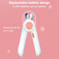 thumbnail image 2 of SUTENGDA Dog-Cat-Nail-Clippers-Trimmer-Pet-LED-Light-To-Avoid-Over-Cutting-Nails-Free-File-Razor-Sharp-Blade-Professional-Grooming-Tools-Pink, 2 of 8