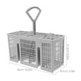 thumbnail image 2 of HOMEMAXS Dishwasher Utensil Basket Silverware Organizer Efficient Organized Dishwashing Machine Cutlery Basket Dishwasher Silverware Rack, 2 of 8
