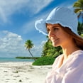 thumbnail image 7 of Ksopiavobs Bucket-Hat-Distressed Washed-Cotton Summer-Sun-Hat Solid Wide Brim Fisherman Cap, 7 of 7