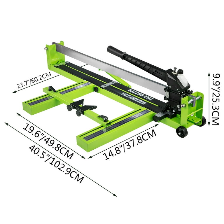 VEVOR Manual Tile Cutter, 17 inch, Porcelain Ceramic Tile Cutter with Tungsten Carbide Cutting Wheel, Infrared Positioning, Anti-Skid Feet, Double