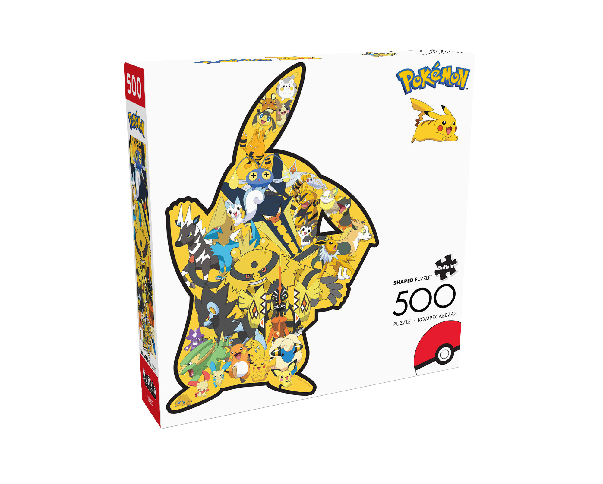 Buffalo Games Pokemon Pikachu Shaped - 500 Pieces Jigsaw Puzzle