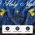 thumbnail image 3 of JOOCAR Christmas Tree Skirt, 32 Inch Blue Black Night Jesus Nativity Snow Angel Christmas Tree Skirt for Christmas Tree Decoration Home Christmas Party Decoration, 3 of 5