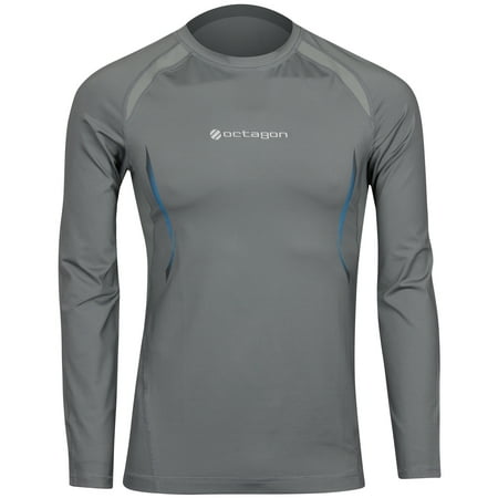 UFC Mens Exo Long Sleeve Rashguard - Gray